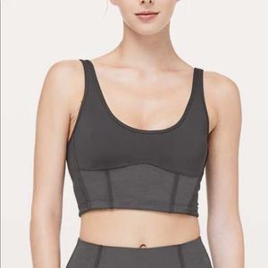 Lululemon Principal Dancer Corsetry Top- Dark gray